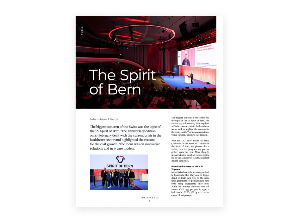 The Spirit of Bern β Article Cover